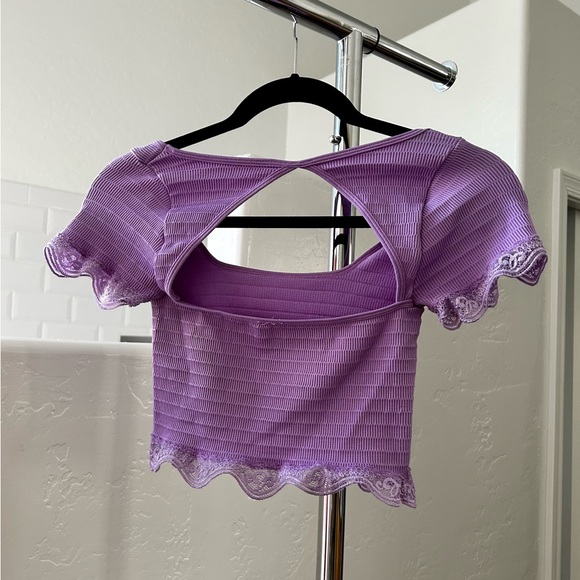Lilac purple crop top - Picture 8 of 10